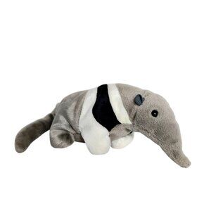 Ty Beanie Babies Ants Anteater 12" Plush '97 Gray/Blck/Wht Soft Animal Retired